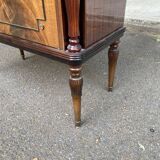 Scandinavian art deco rosewood display cabinet