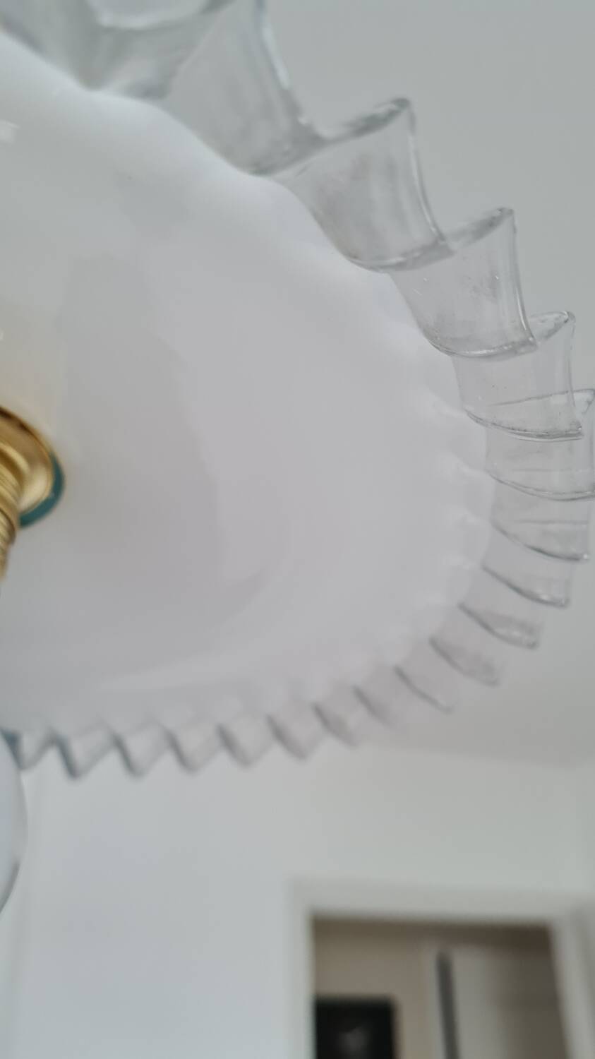 Vintage opaline chandelier