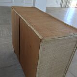 Rattan and bamboo buffet