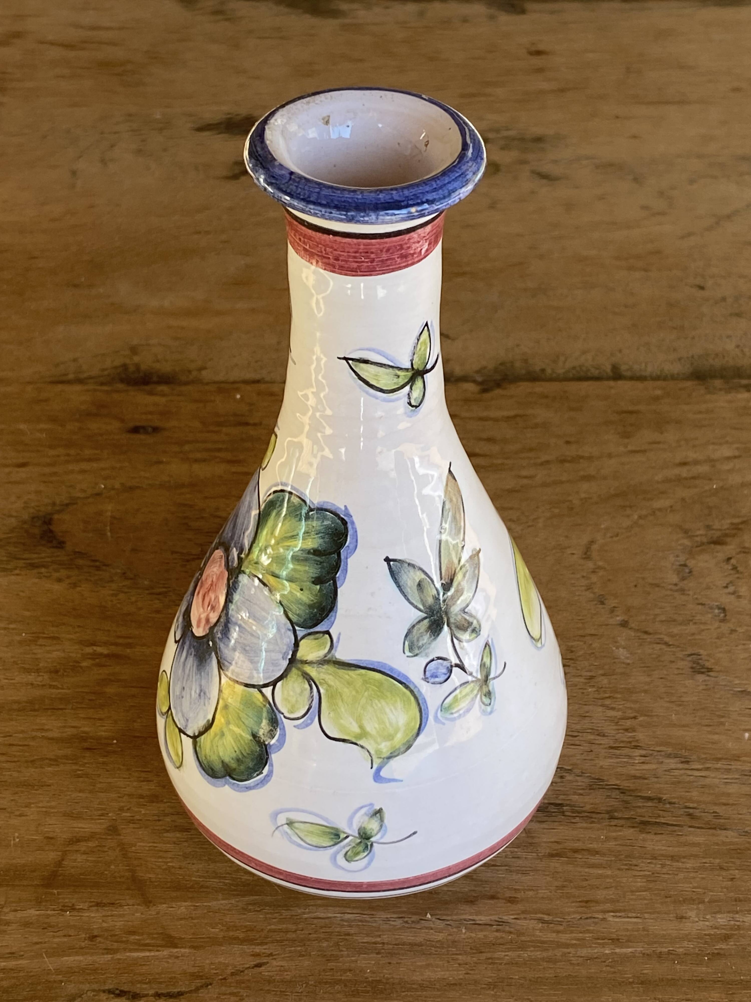 Coimbra earthenware bottle vase