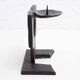 Brutalist cast iron candlestick