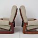 Pair of Mid-century Design Rocking Armchairs,1980's.