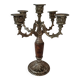 Elegante Candelabro Vintage a 5 Fiamme – Firmato AGAD in Stile Barocco '70