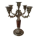 Elegante Candelabro Vintage a 5 Fiamme – Firmato AGAD in Stile Barocco '70
