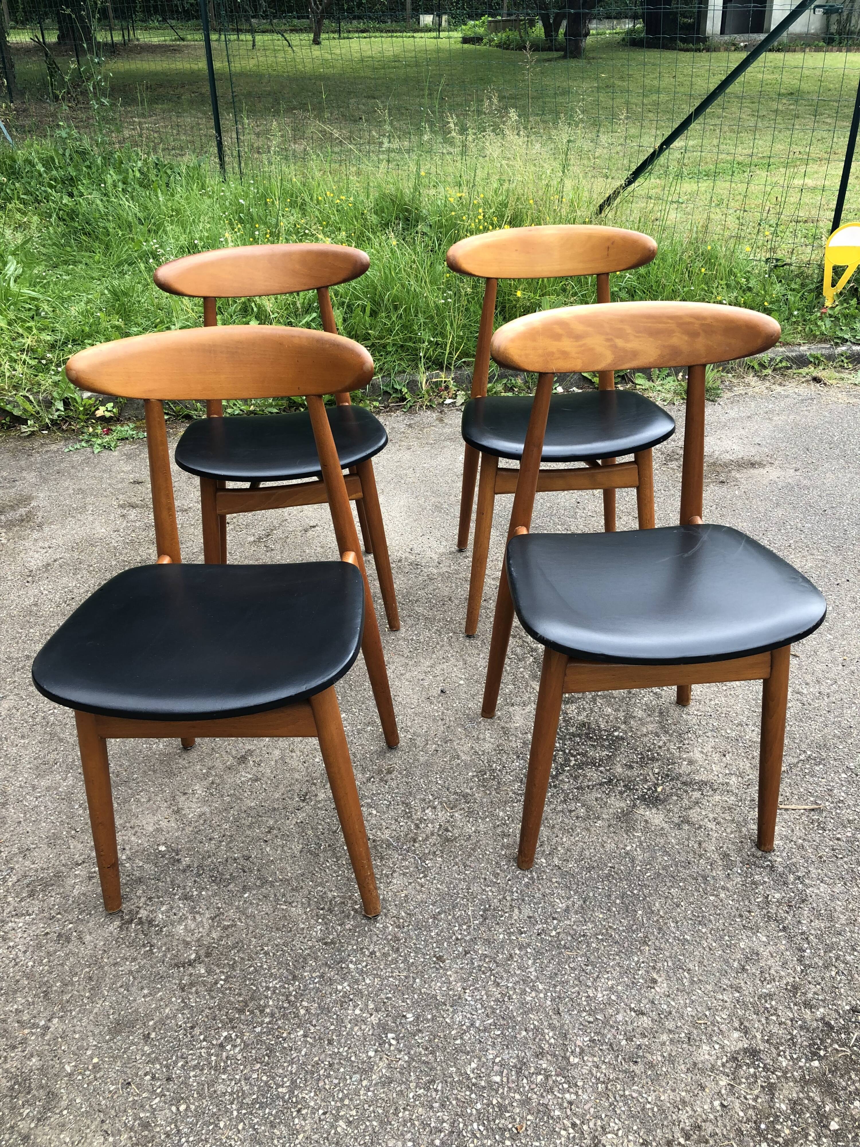 Baumann model Unicorn set of 4 chairs