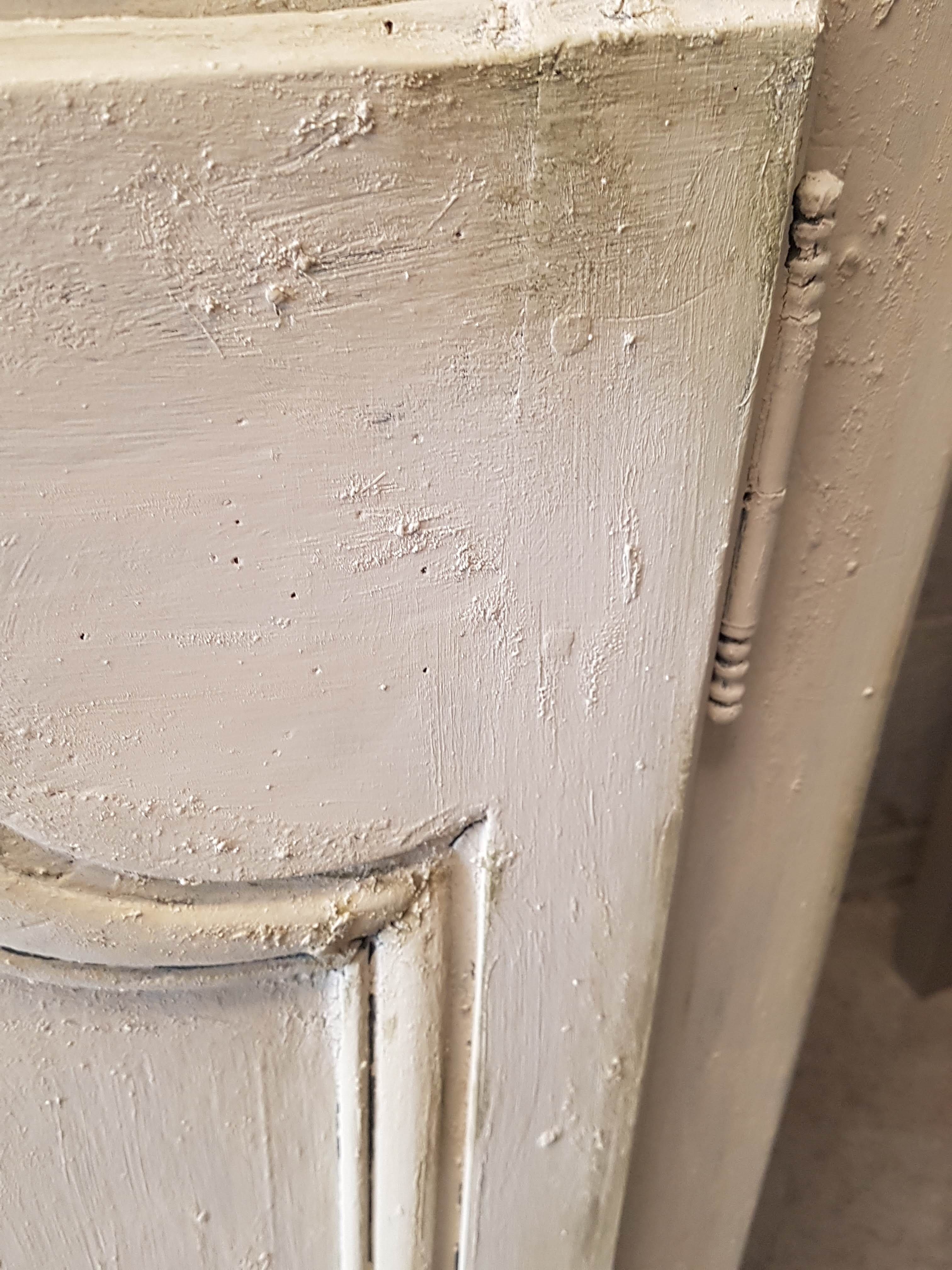 Furniture two doors and two drawers patinated