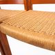 Niels Otto Møller Model 408, Set of 4 Teak Papercord Dining Chairs for J.L.