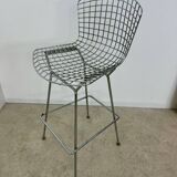 Old chair / Bar stool metal design Harry Bertoia for Knoll International vintage 1972