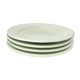 Lot de 4 assiettes à dessert vert d'eau.