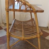 Rattan bedside table