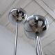 1970s Lamperti 3-Column Chrome Floor Lamp space age Italian Design