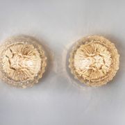 Pair of Bubbles sconces by Limburg, blown glass, Germany, 1960