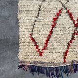 Moroccan carpet azilal beige - 114 x 166 cm