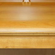 Art Nouveau desk attributed to Carlo Zen 1902 in mottled maple.