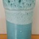 Blue ceramic vase. 60s