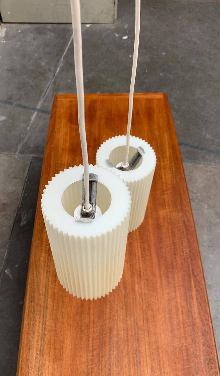 Modern mid-century German plastic suspension by Erco.