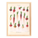 Poster on radishes, based on an old engraving from 1886.