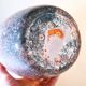 Blown glass vase – sea foam effect