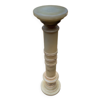 Illuminated alabaster column from the 1950s