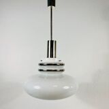 Opal glass suspension lamp by Peill and Putzler, circa 1970