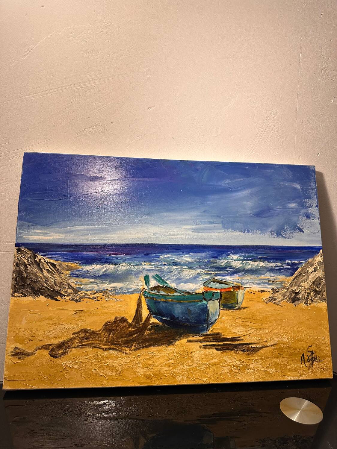 Beach painting