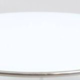 Table basse ronde en verre opaline Ikea 1980 Suède