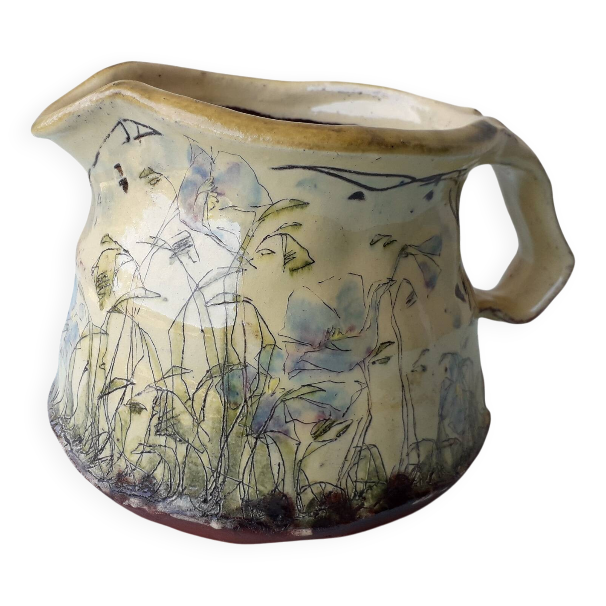 Terracotta pitcher Lopès Zablocki