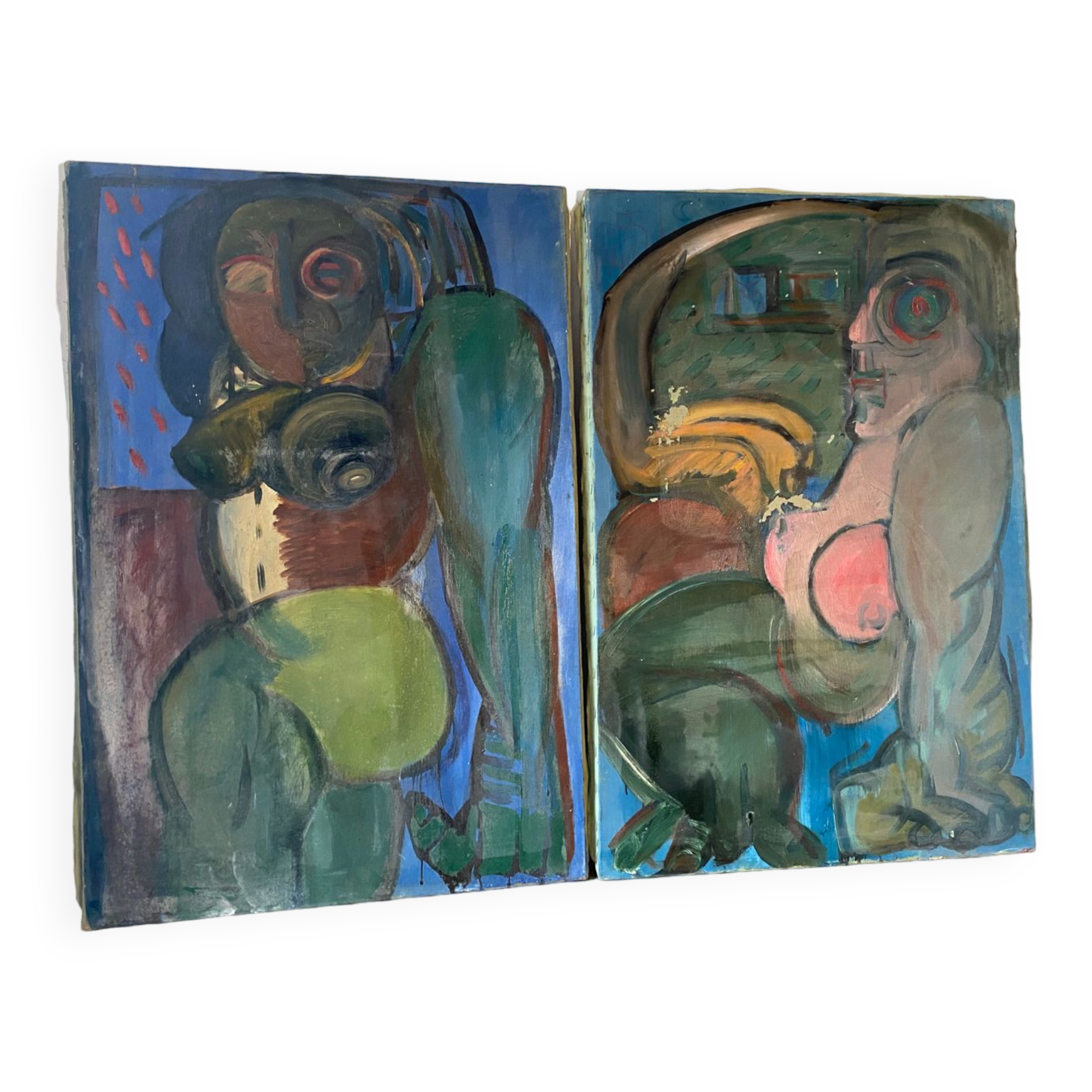 Modern portraits signed Boudon