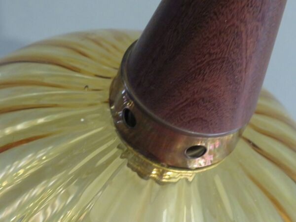 Suspension, scandinave des années 1970, teck et verre