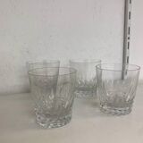 Lot de 4 verres à whisky cristal Baccarat modèle Piccadilly