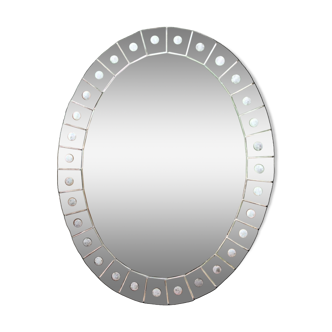 Beveled glass mirror and glass plates