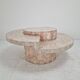 Round Mactan or Fossil Stone Coffee Table by Magnussen Ponte, 1980s