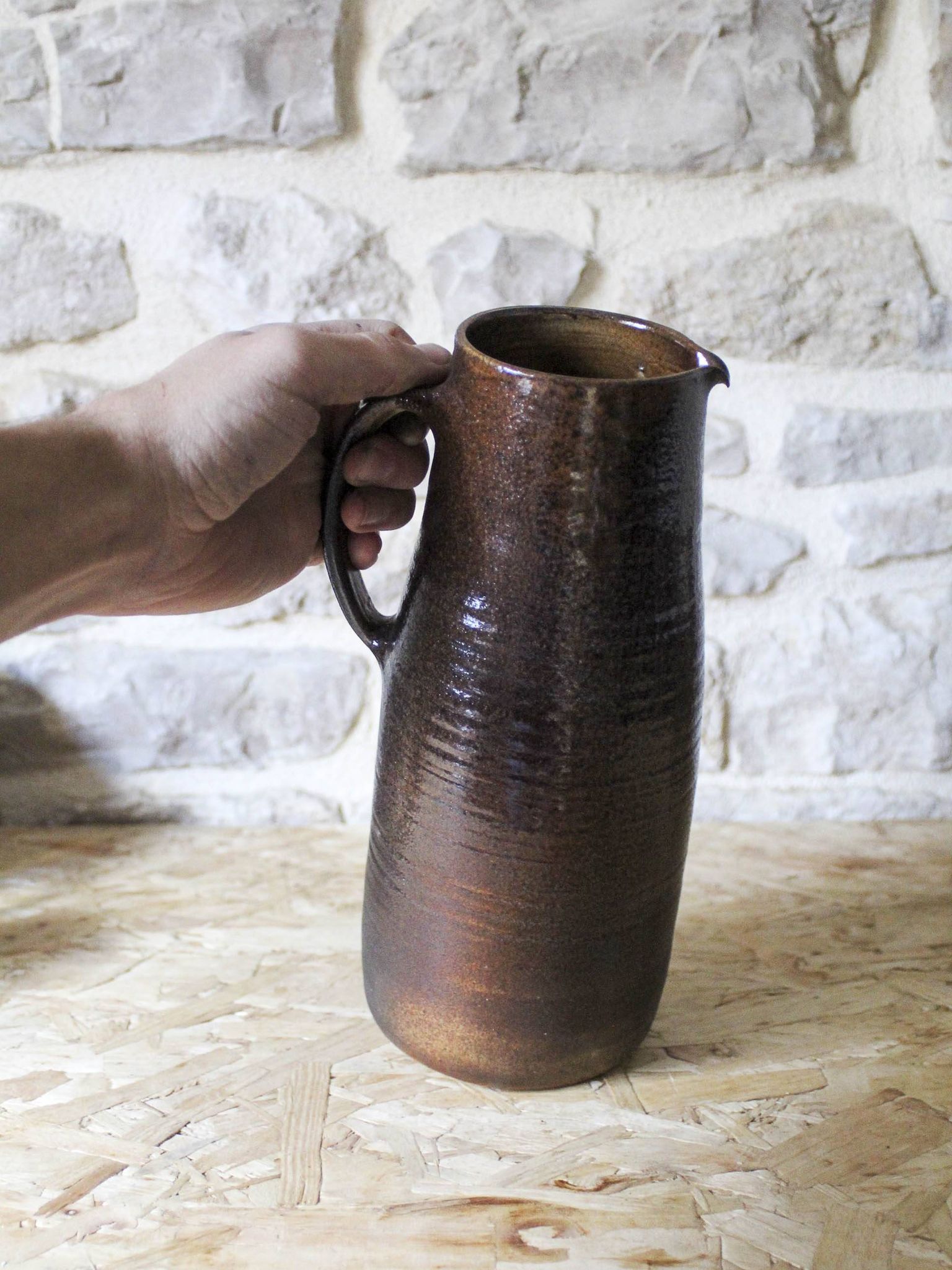 Service pichet et 6 tasses en céramique