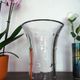 ST LOUIS "Bubbles" vase diabolo cut crystal bubbles signed - H 25 cm
