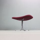 Pierre Paulin Purple Lounge Chair "Big Tulip" F551 & Ottoman, 1960's