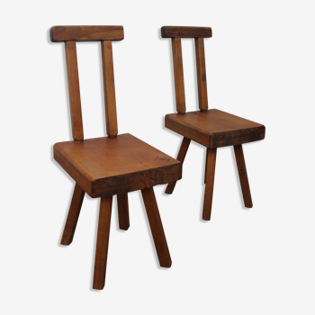 Pair of chairs published by Mobichalet, Belgium, 1950