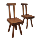 Pair of chairs published by Mobichalet, Belgium, 1950