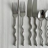 Antique cutlery with twisted handles