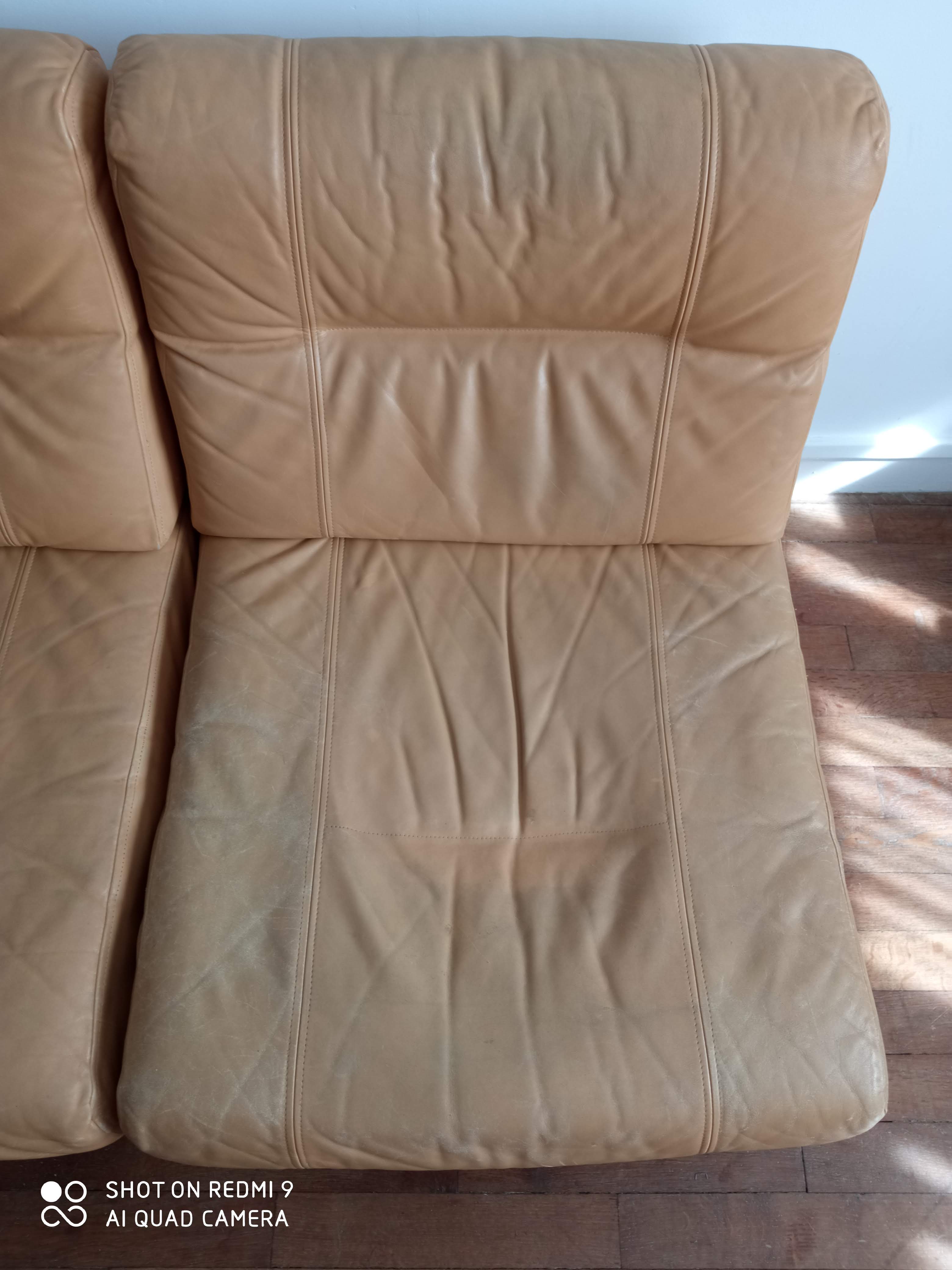 Pair of 1970 leather heaters