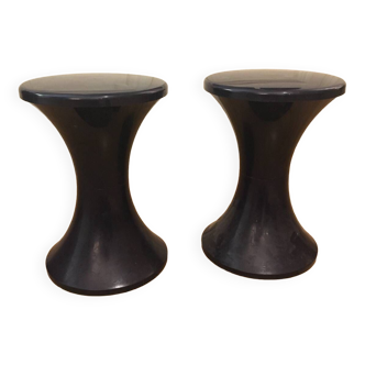 Stamp navy blue tam-tam stools