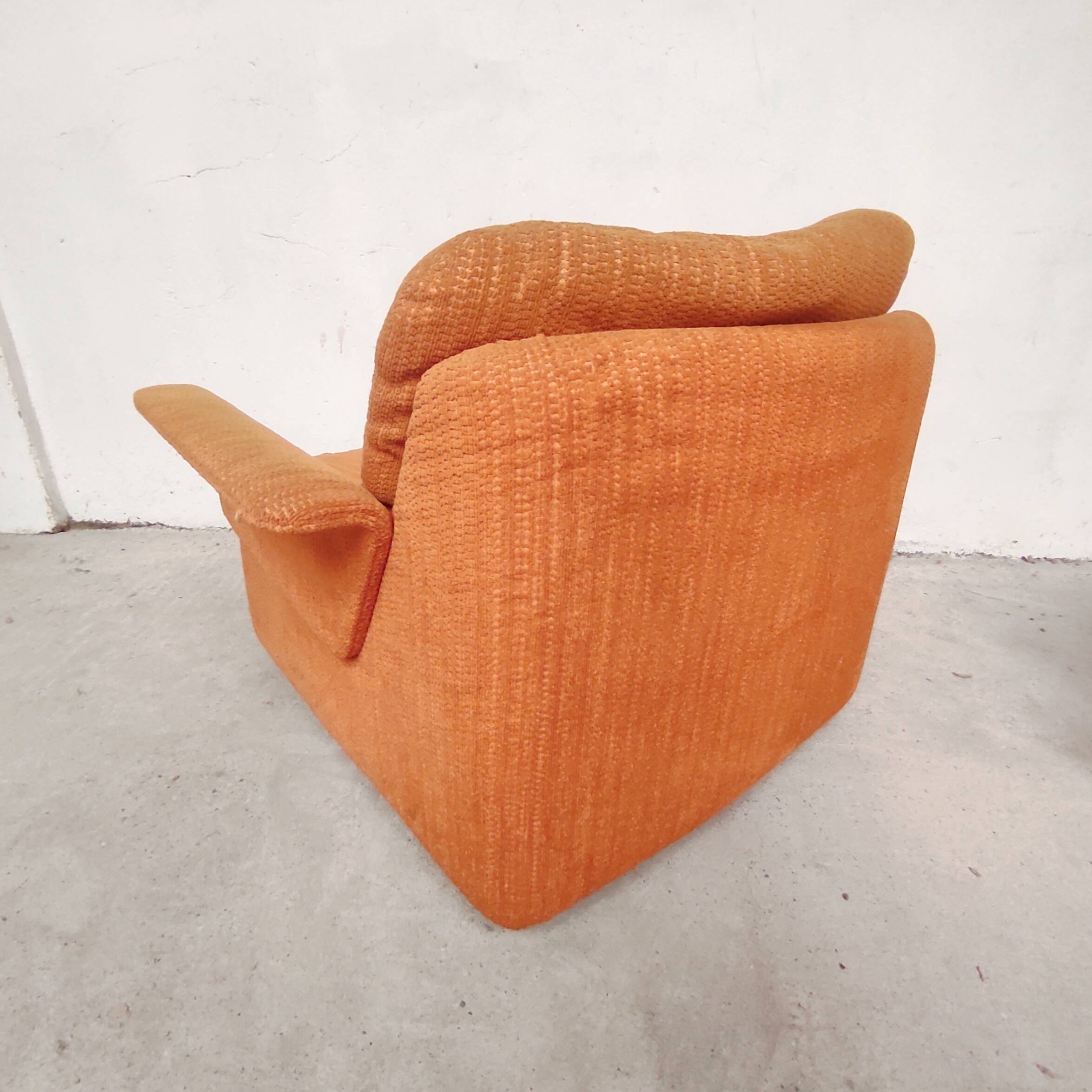 Orange living room set, 1970