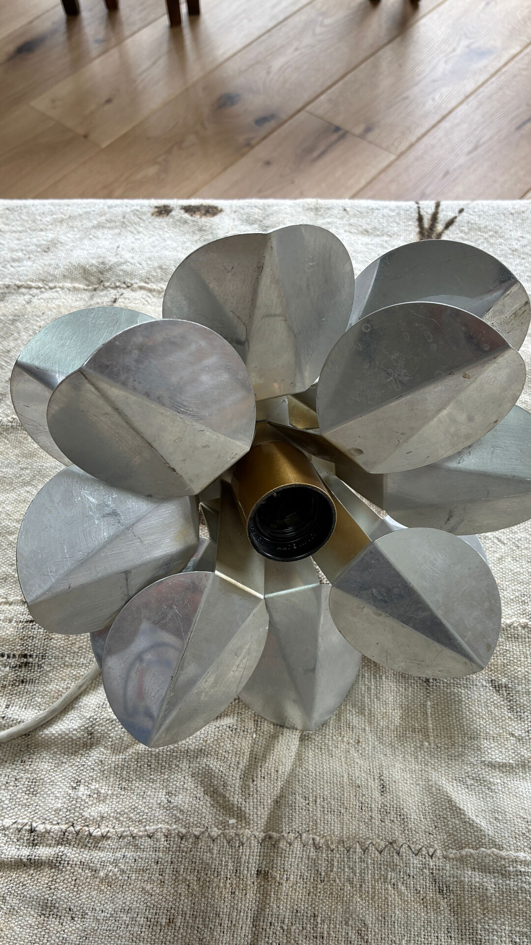 Fleur de métal vintage