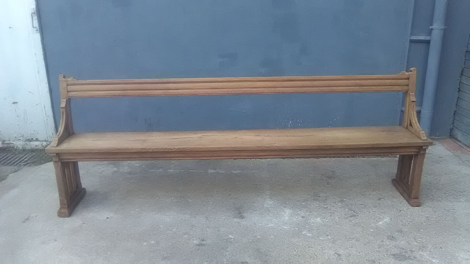 Oak church bench 2m45