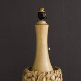 Vintage hand-carved wooden lamps by Mariano García