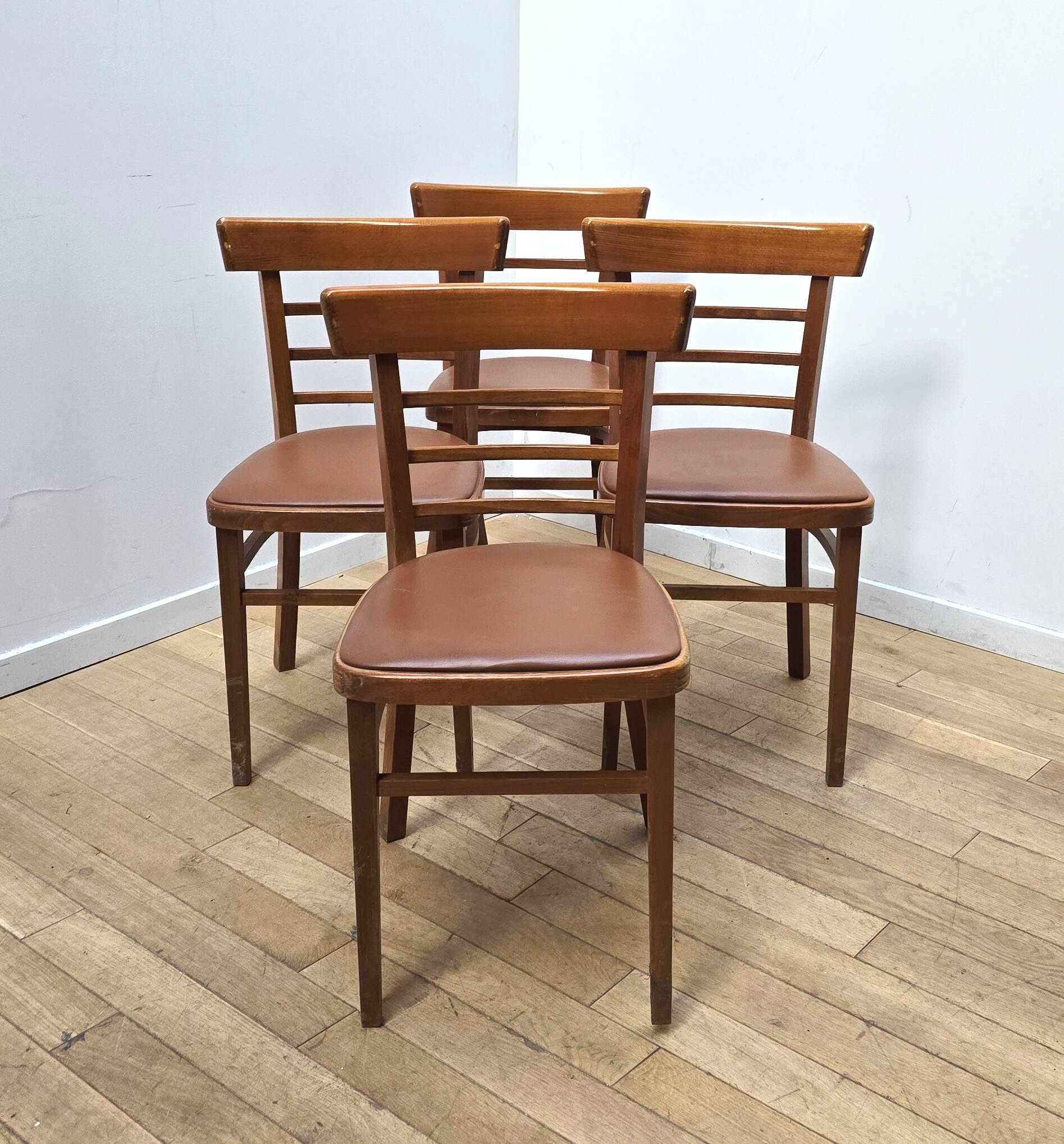 Set of 4 TON bistro chairs