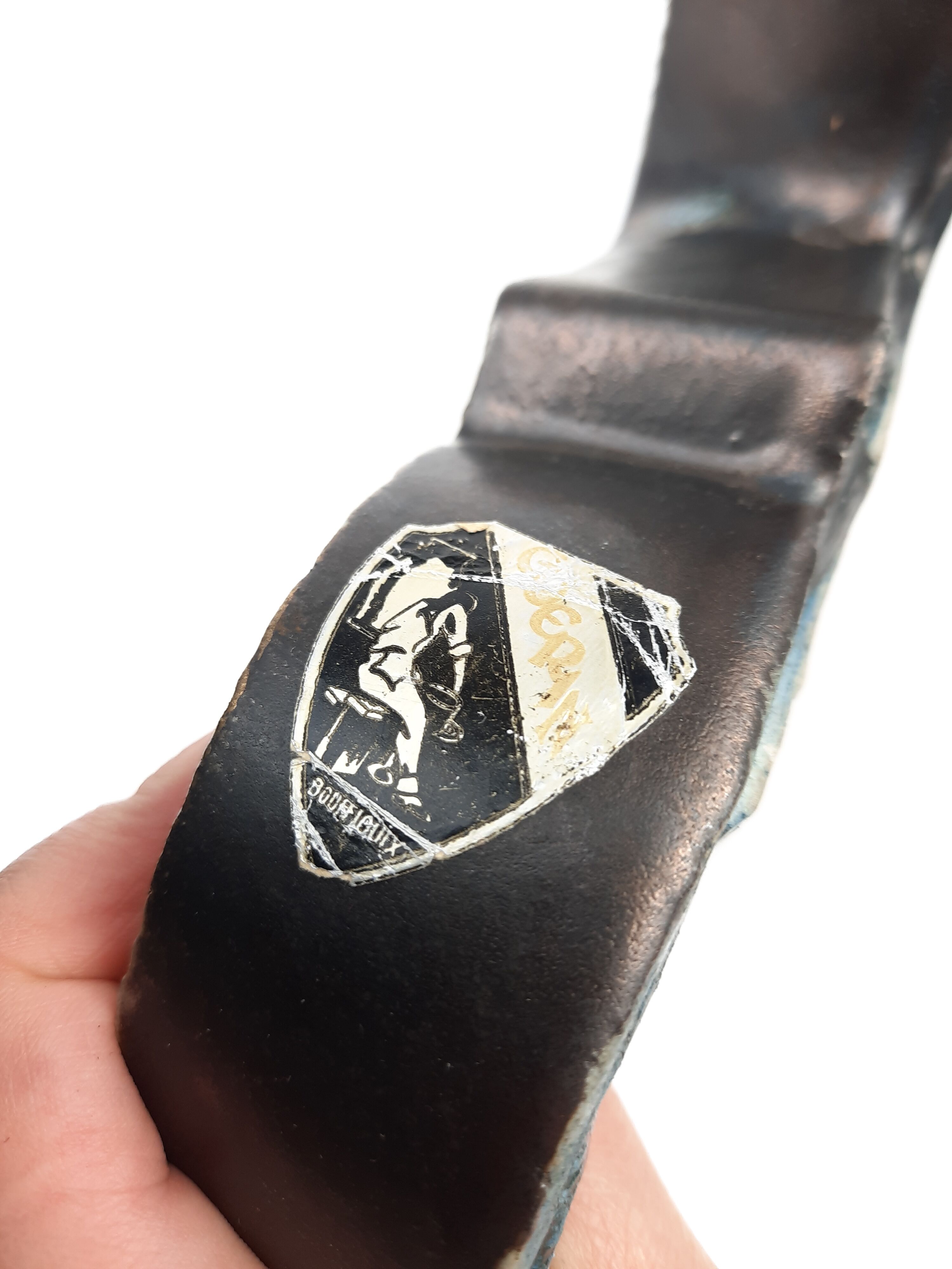 Art deco roger guérin bouffiloux ceramic cross