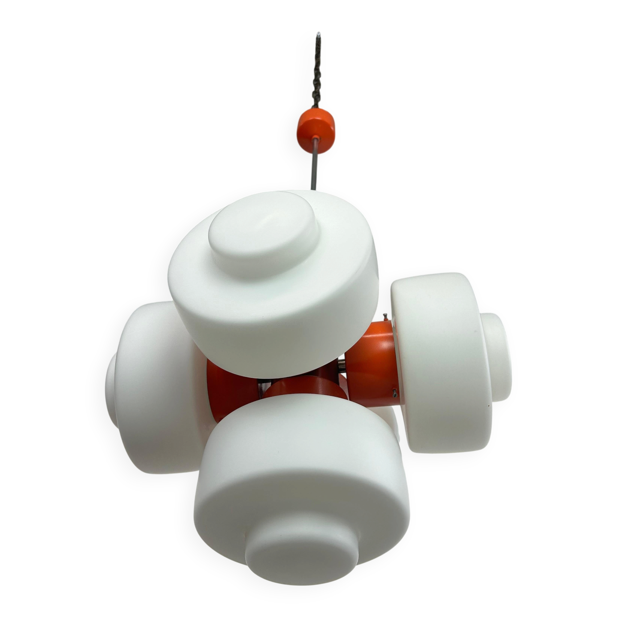 Orange lustre model 81501 by Josef Hurka for Napako