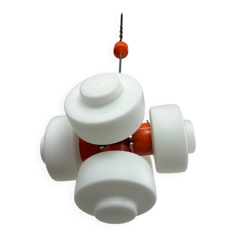 Orange lustre model 81501 by Josef Hurka for Napako