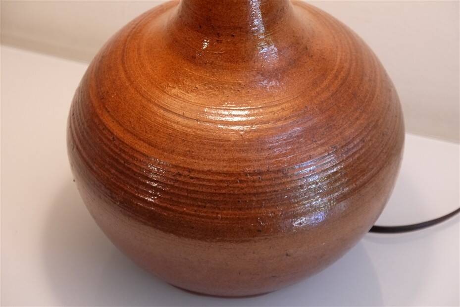 Terracotta lamp turned 1960