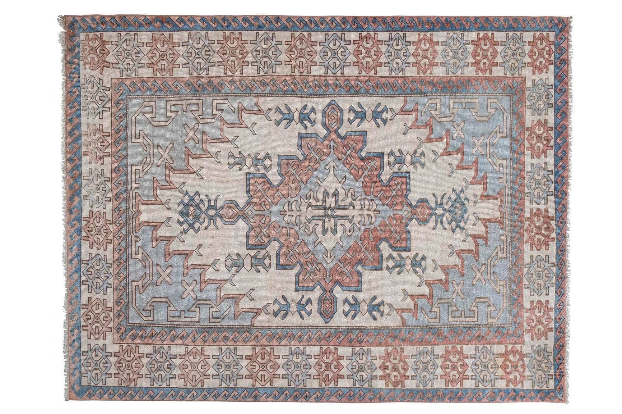 Vintage Turkish Oushak rug 173x227 cm